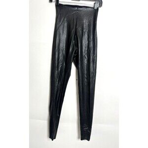 Commando Perfect Control Leggings Womens Size Small Black High Rise Faux Leather